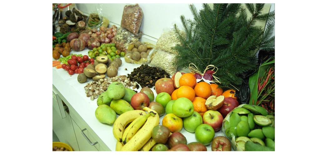 Table full of healthy fruit and vegetables. “<a href=