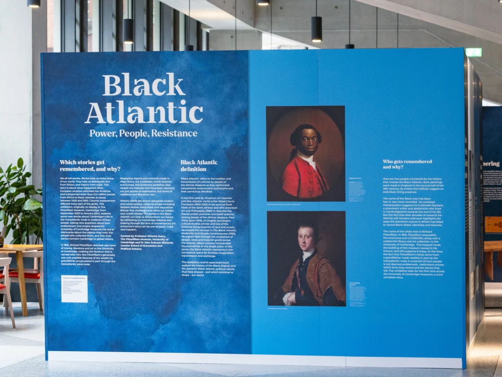 Opening wall of Black Atlantic exhibition