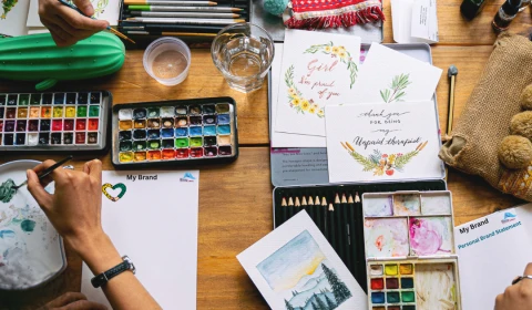 An image of women creating art
